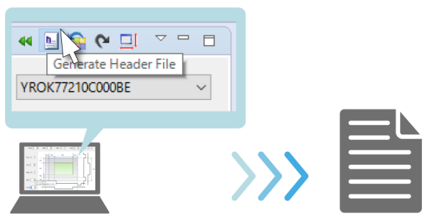 Generates a header file which reflects the settings for a project