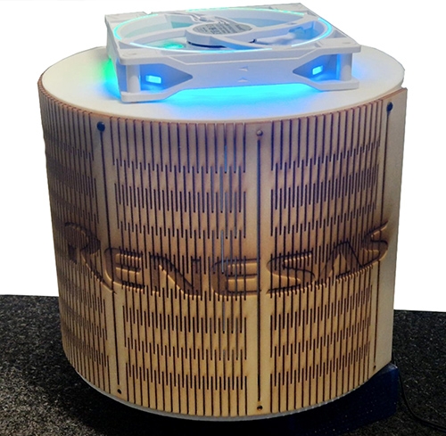 展会现场的RRH62000 空气质量传感器演示
