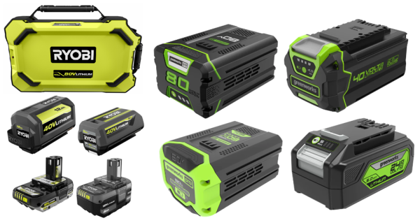 Various types of batteries suitable for the RAA211x family of bucks