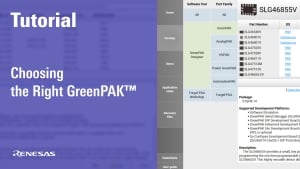 Choosing the Right GreenPAK