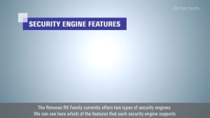 RX Family Integrated Security Engines