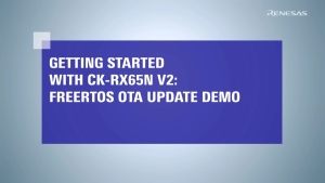 FreeRTOS OTA Tutorial CK-RX65N (1/3): Cloud Operation