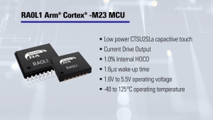 RA0L1 Ultra-Low Power Arm Core MCU with Cap Touch Overview