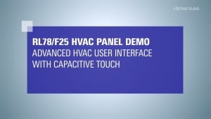 RL78/F25 HVAC Panel Demo with Capacitive Touch