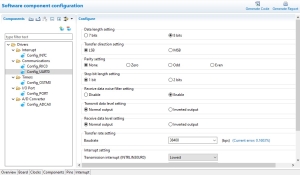 RH850 SC component setting