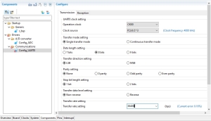 RL78 SC component setting