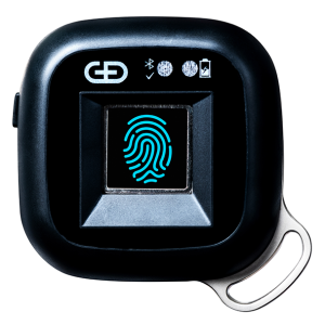 StarSign Key Fob frontal isolated with fingerprint