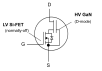 TP65H020G4PLSGBD 的 GaN FET 电路符号