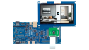 EK-RA8D2 Evaluation Board - LCD board and camera module attached