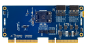 ForgeFPGA 插槽卡 #2 的顶视图。