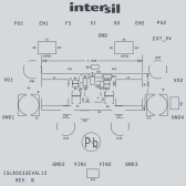 ISL85033DUALEVAL1Z Buck Regulator Eval Board
