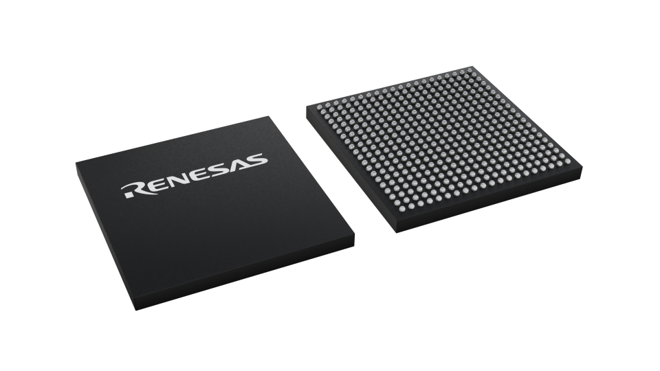3D illustration featuring top and bottom of BGA IC chip package with 400 lead count