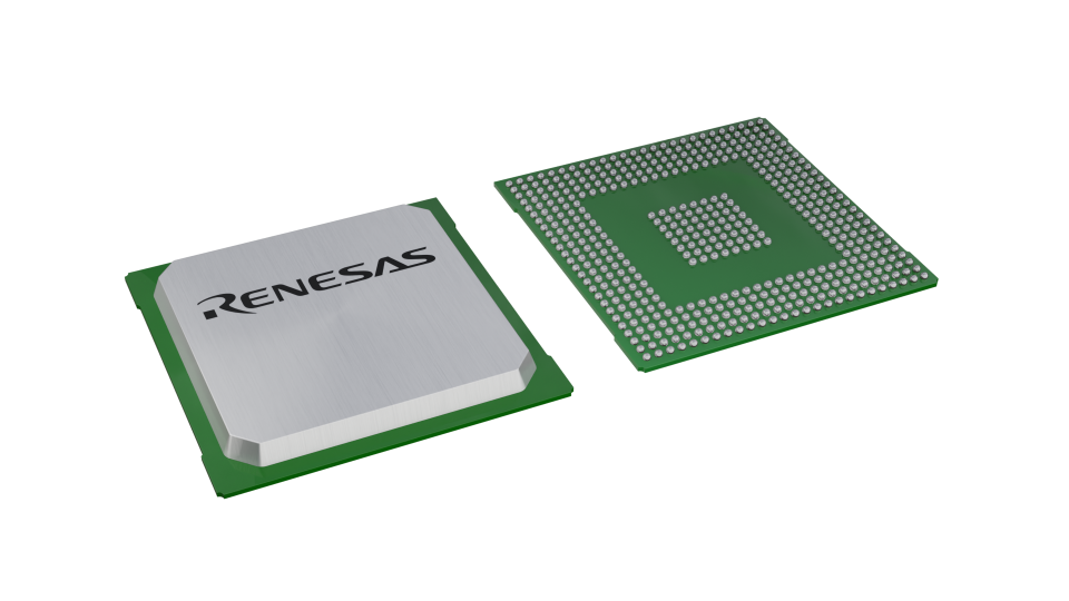 3D illustration featuring top and bottom of BGA IC chip package with 484 lead count.