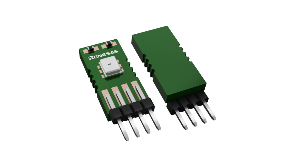 3D illustration featuring top and bottom views of Board IC chip package with 0 lead count.