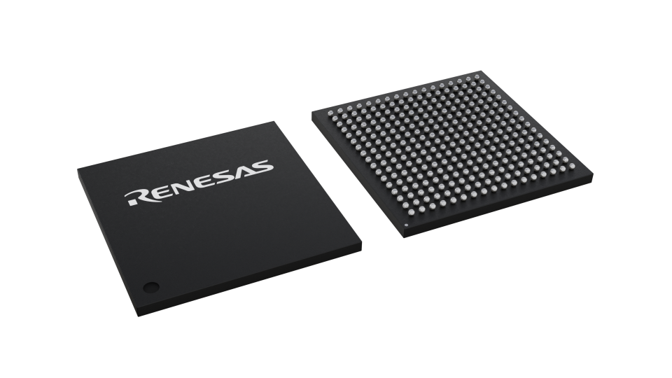 3D illustration featuring top and bottom views of CABGA IC chip package with 289 lead count