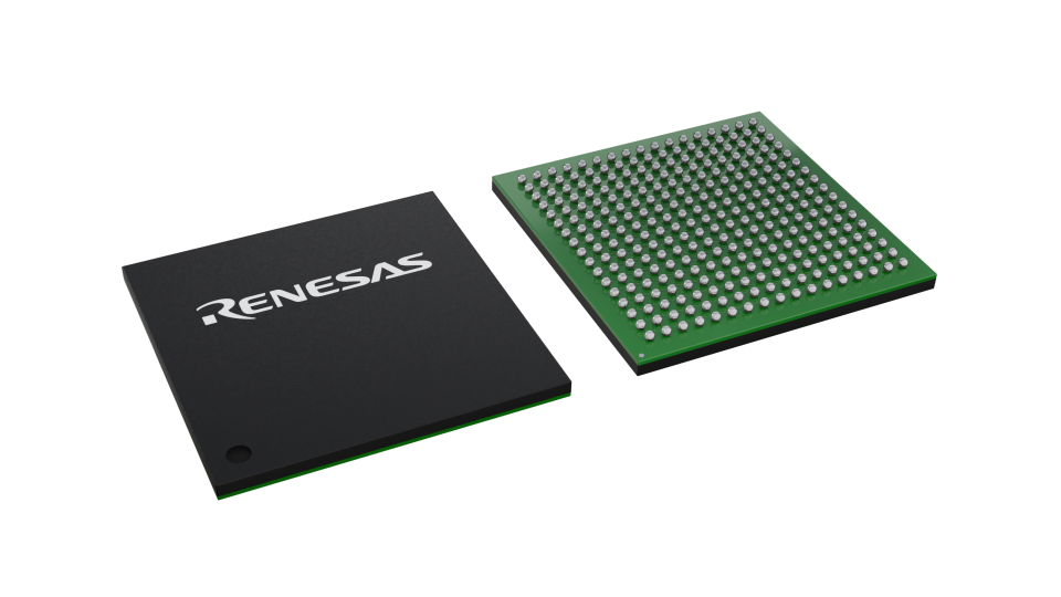 3D illustration featuring top and bottom views of CABGA IC chip package with 289 lead count.