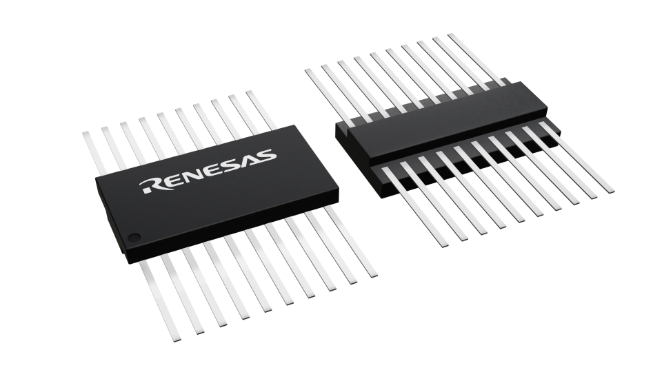 3D illustration featuring top and bottom views of CFP IC chip package with 20 lead count