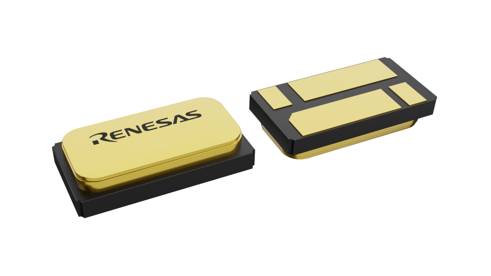 3D illustration featuring top and bottom views of CLCC IC chip package with 4 lead count