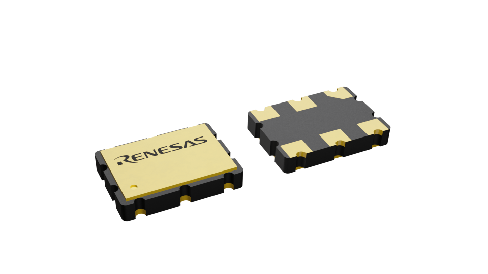 3D illustration featuring top and bottom views of CLCC IC chip package with 4 lead count.