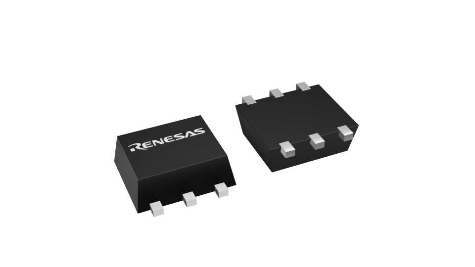 3D illustration featuring top and bottom views of CMFPAK chip package with 6 lead count.