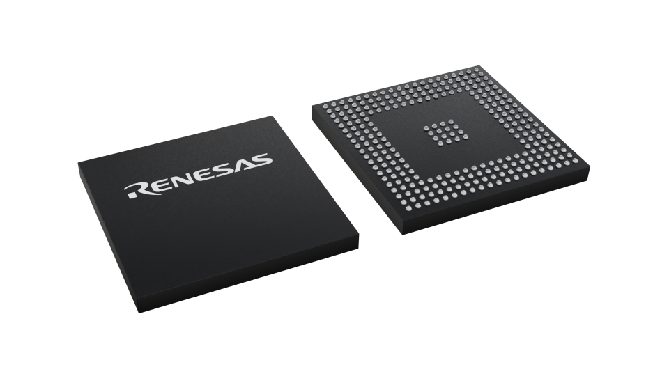 3D illustration featuring top and bottom views of FBGA IC chip package with 272 lead count