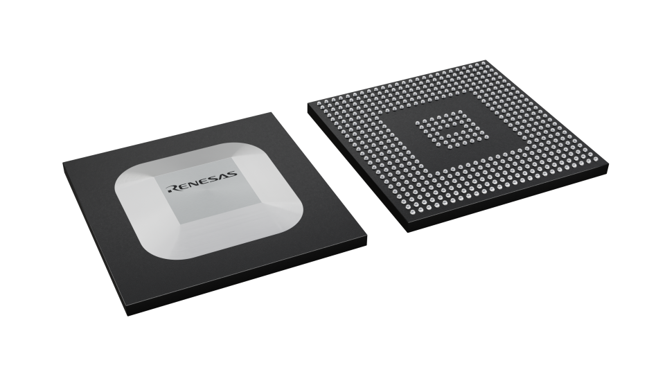 3D illustration featuring top and bottom views of FBGA IC chip package with 501 lead count