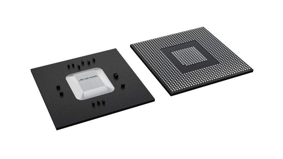 3D illustration featuring top and bottom views of FCBGA IC chip package with 1022 lead count.