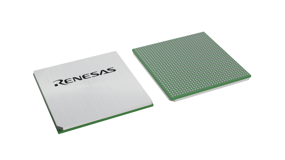 3D illustration featuring top and bottom views of FCBGA IC chip package with 1024 lead count.