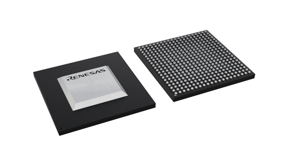 3D illustration featuring top and bottom views of FCBGA IC chip package with 400 lead count.