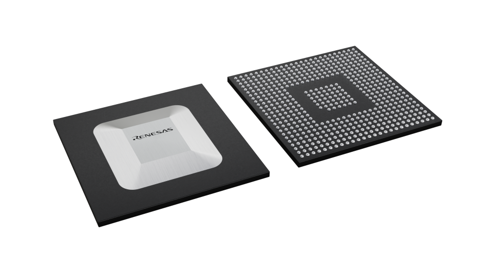 3D illustration featuring top and bottom views of FCBGA IC chip package with 552 lead count.