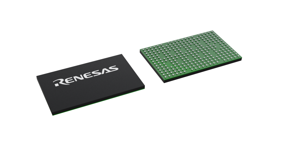 3D illustration featuring top and bottom views of FCCSP IC chip package with 264 lead count.