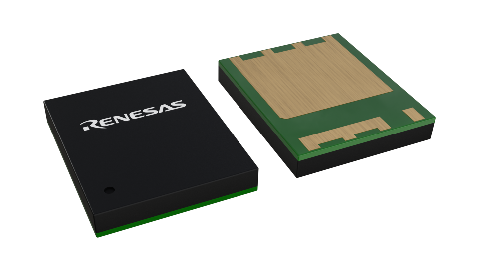 3D illustration featuring top and bottom views of FCLGA chip package with 8 lead count.