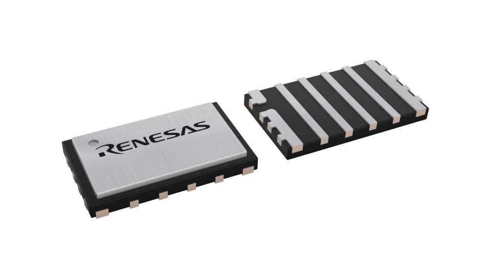 3D illustration featuring top and bottom views of FCQFN chip package with 7 lead count.