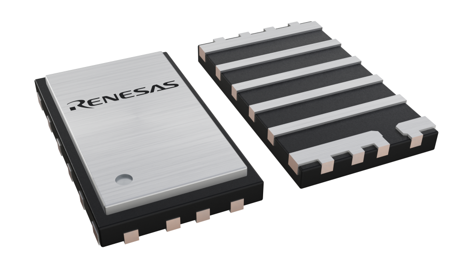 3D illustration featuring top and bottom views of FCQFN chip package with 7 lead count.