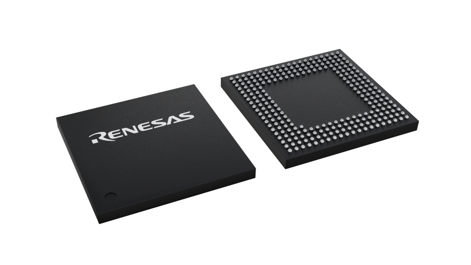 3D illustration featuring top and bottom views of LFBGA IC chip package with 257 lead count.