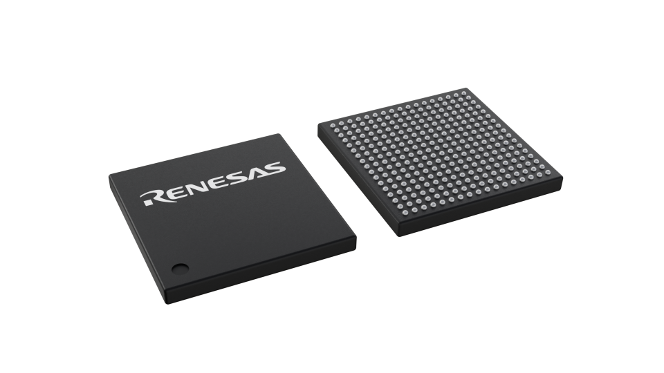 3D illustration featuring top and bottom views of LFBGA IC chip package with 289 lead count.
