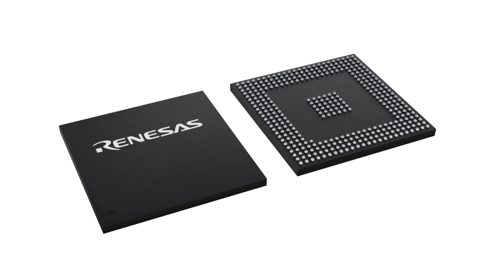 3D illustration featuring top and bottom views of LFBGA IC chip package with 357 lead count.