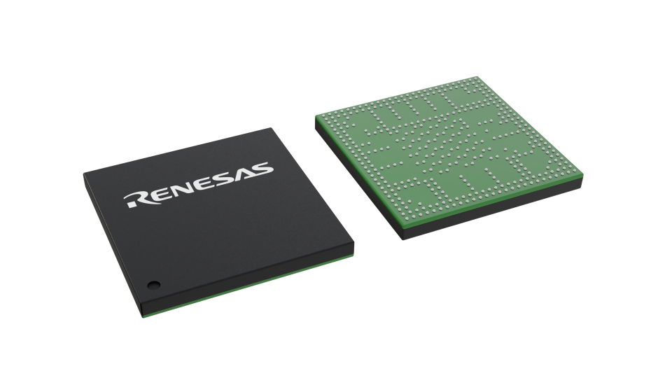 3D illustration featuring top and bottom views of LFBGA IC chip package with 400 lead count.