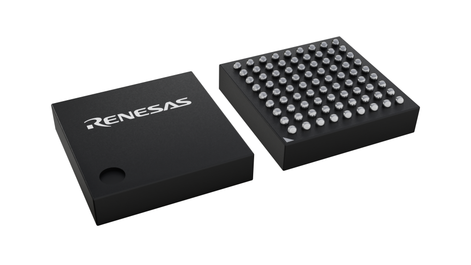 3D illustration featuring top and bottom views of LFBGA IC chip package with 81 lead count.