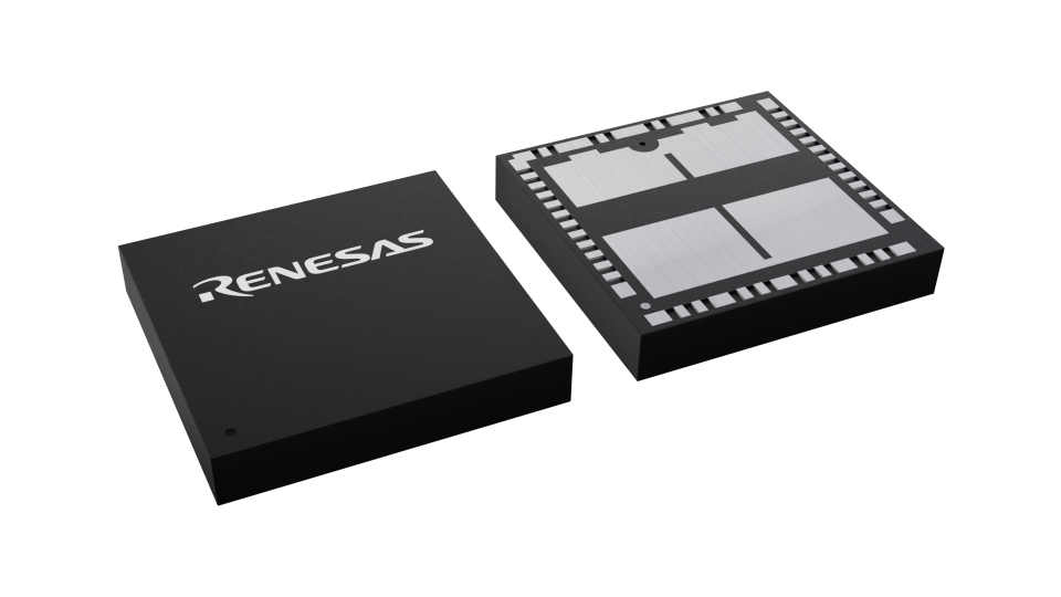 3D illustration featuring top and bottom views of LGA IC chip package with 47 lead count.