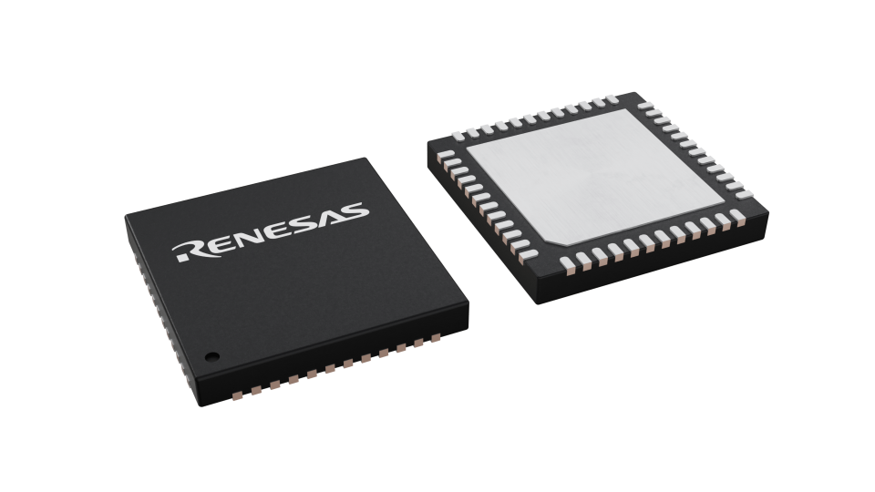 3D illustration featuring top and bottom views of LQFN IC chip package with 48 lead count.