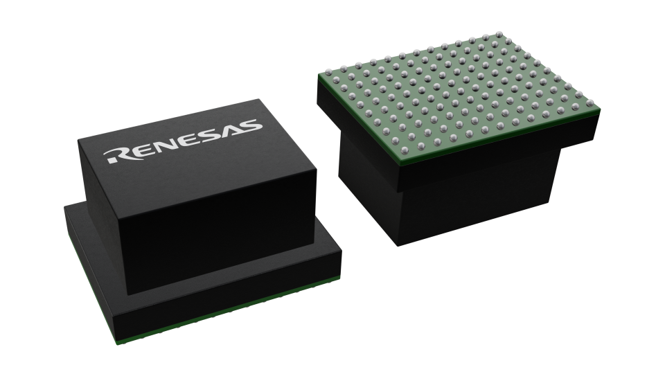 3D illustration featuring top and bottom views of Module chip package with 130 lead count.