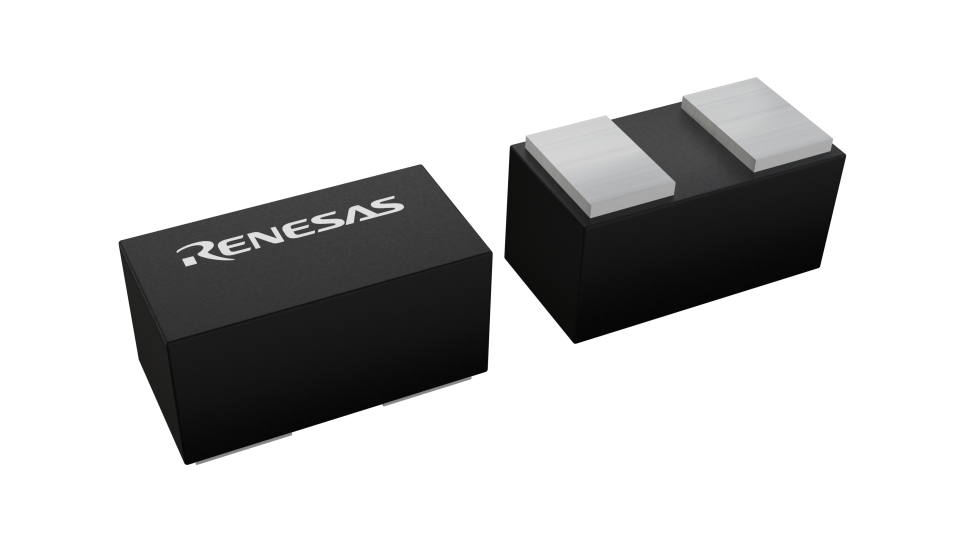 3D illustration featuring top and bottom views of MP-6 chip package with 2 lead count.