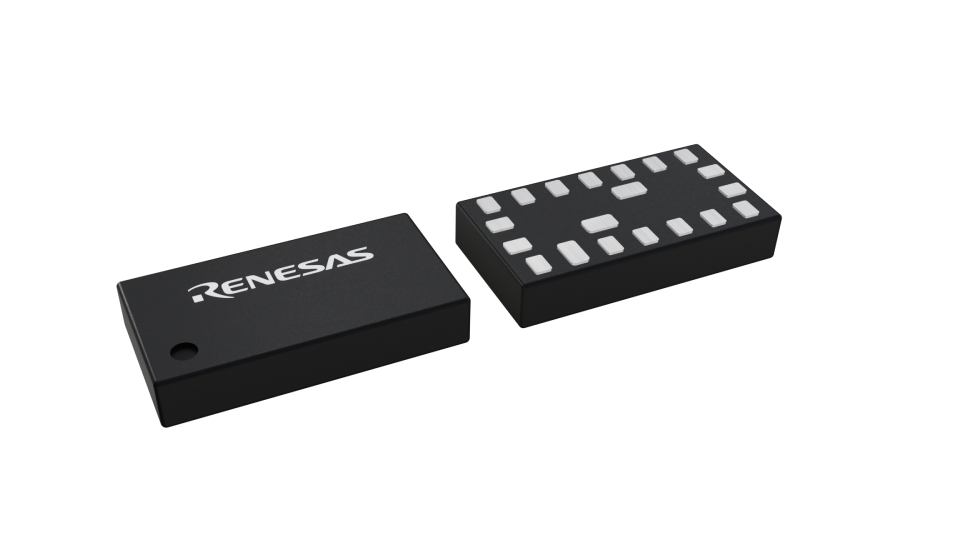 3D illustration featuring top and bottom views of MSTQFN IC chip package with 20 lead count