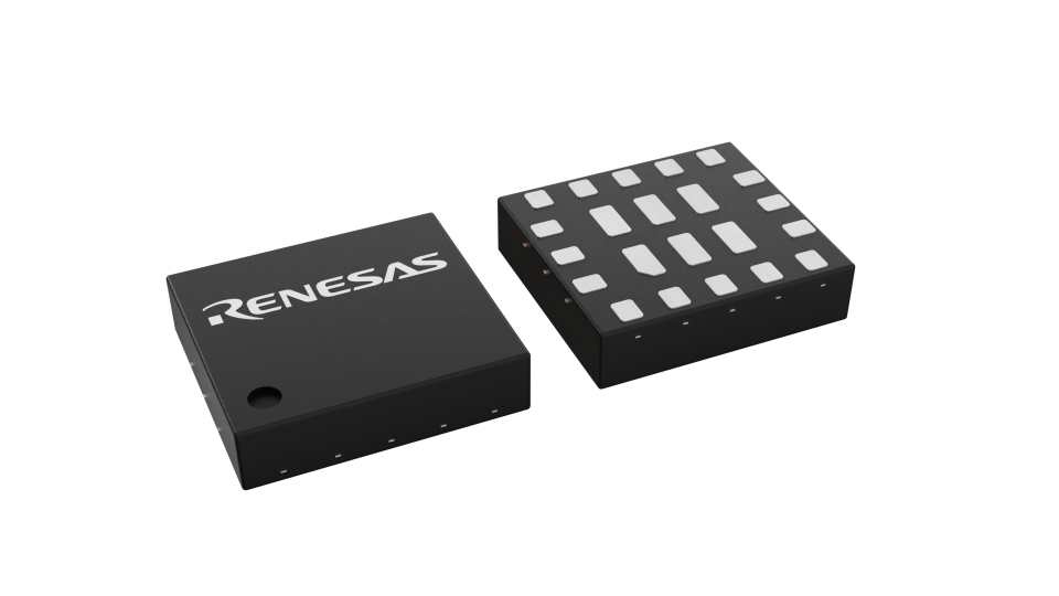 3D illustration featuring top and bottom views of MSTQFN chip package with 22 lead count.