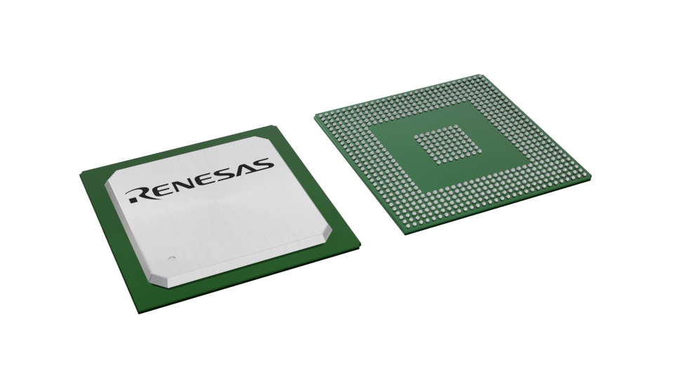 3D illustration featuring top and bottom views of PBGA IC chip package with 640 lead count.