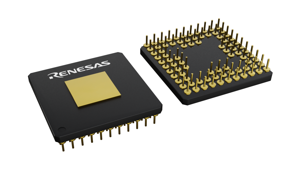 3D illustration featuring top and bottom views of PGA IC chip package with 84 lead count.