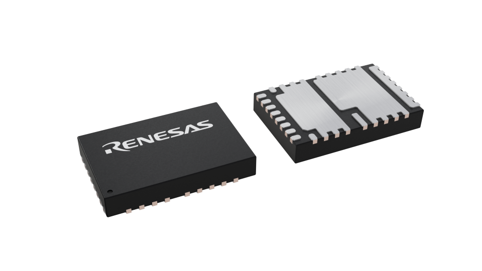 3D illustration featuring top and bottom views of PQFN IC chip package with 34 lead count