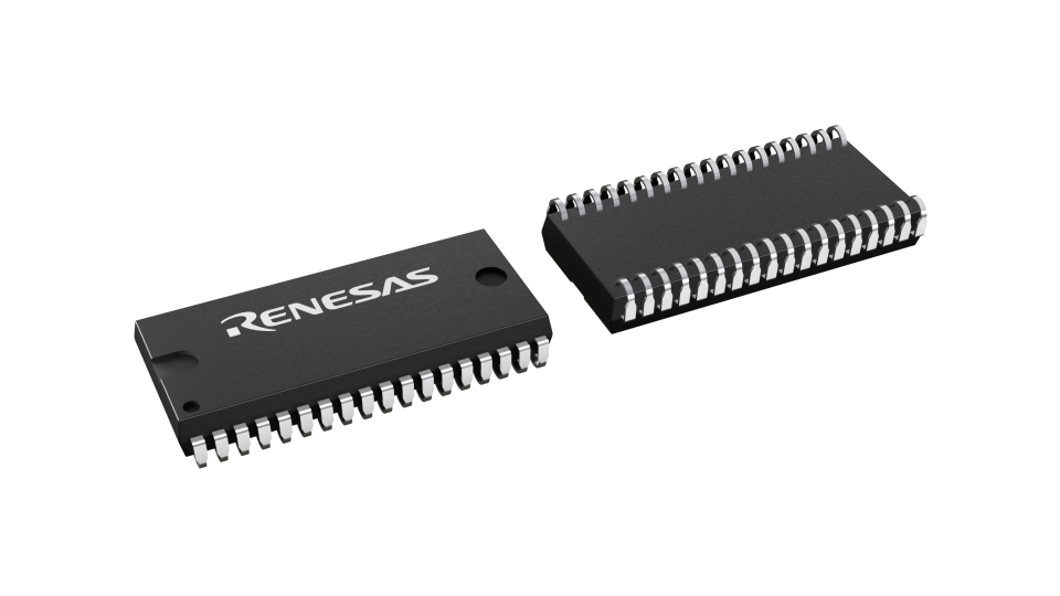 3D illustration featuring top and bottom views of SOJ chip package with 36 lead count.