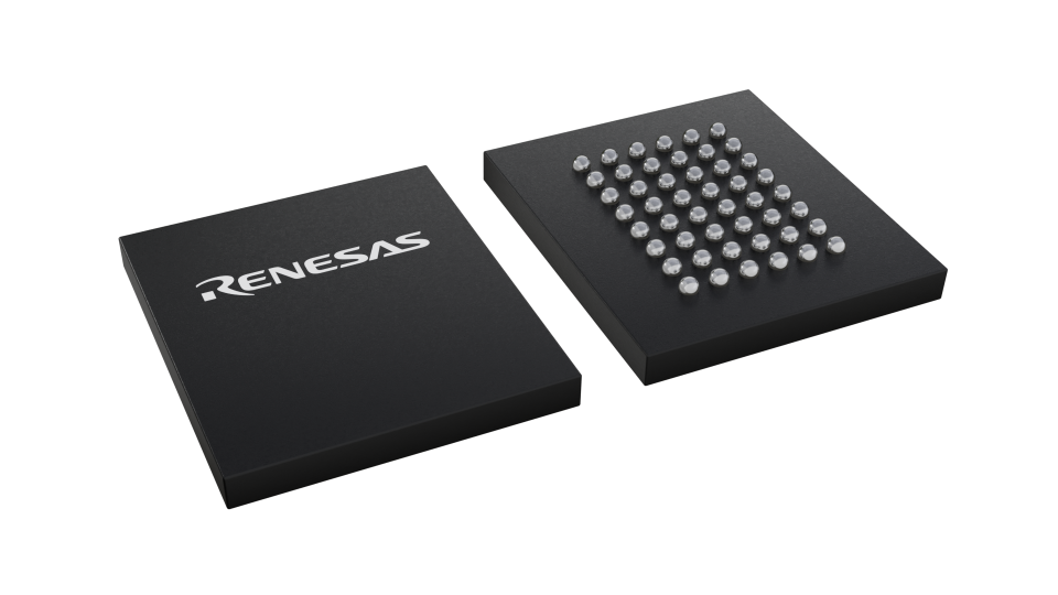 3D illustration featuring top and bottom views of TFBGA IC chip package with 48 lead count.
